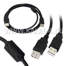 کابل 1.5 متر USB افزایشی CL-G / یک سر نویزگیردار / تمام مس / مقاوم / کیفیت بالا